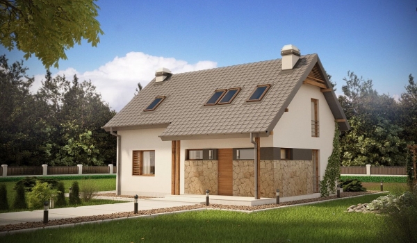 Двухэтажный дом с функциональной планировкой