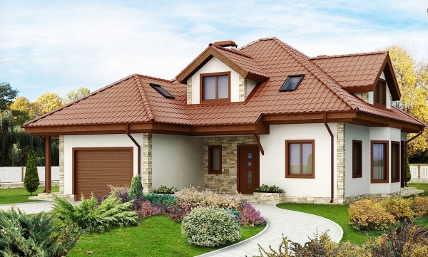 Двухэтажный дом с просторными спальнями